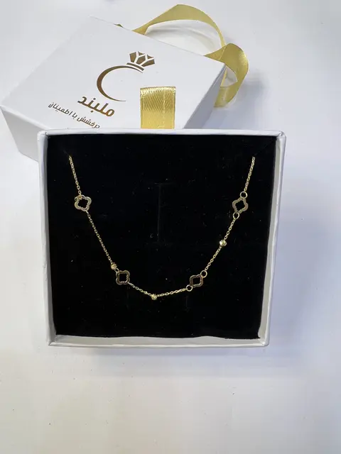 دستبند طلا زنانه مدل ونکلیف، طلای 18 عیار