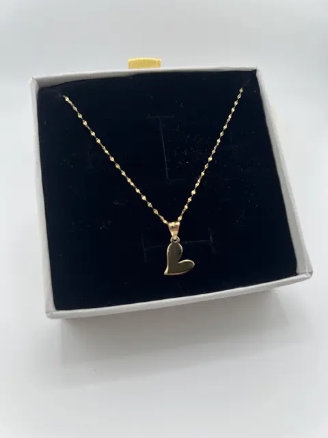 آویز طلا زنانه مدل قلب خرگوشی، طلای 18عیار - تصویر 1