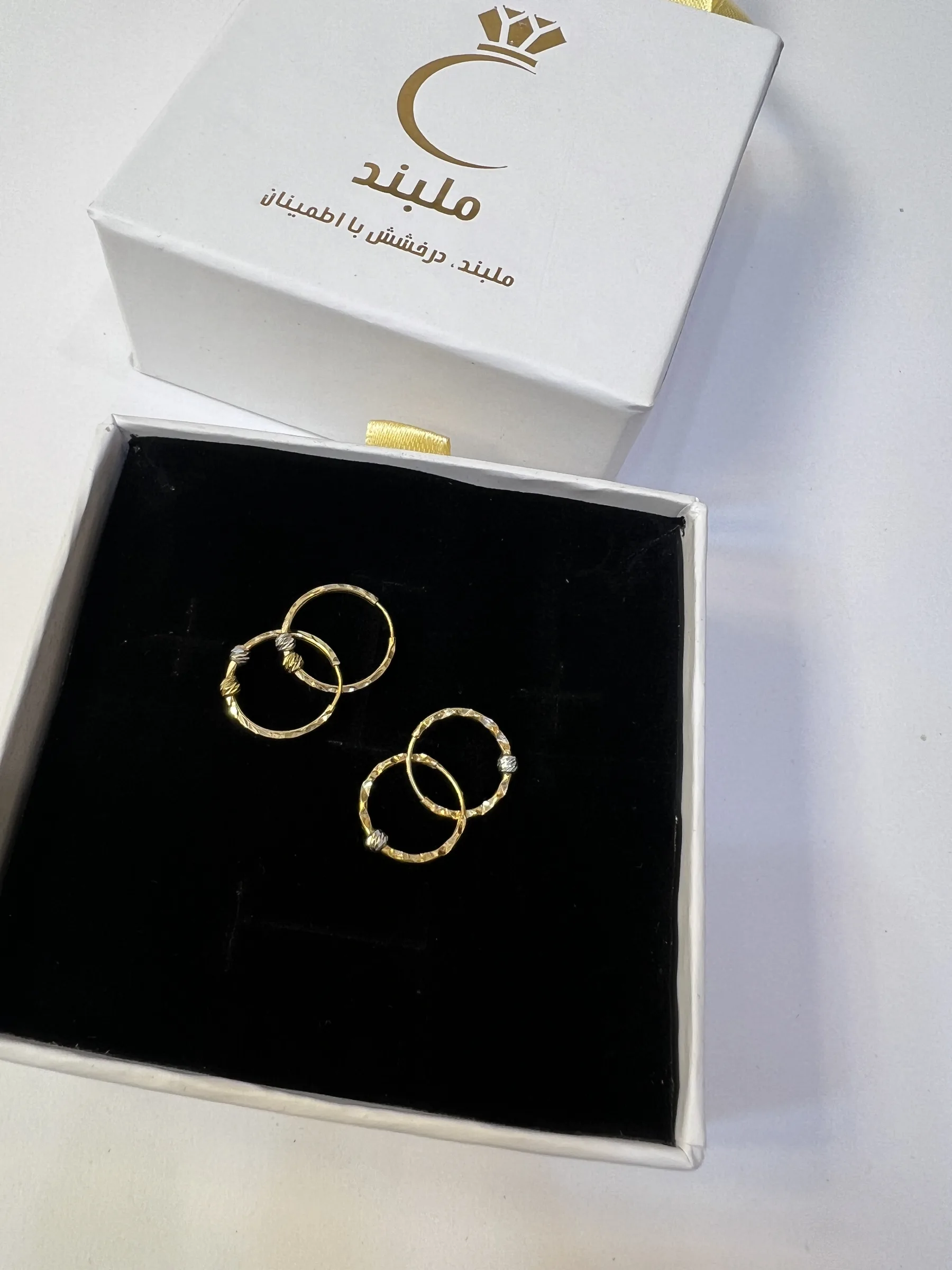 گوشواره طلا زنانه حلقه ای، طلای 18عیار بدون اجرت
